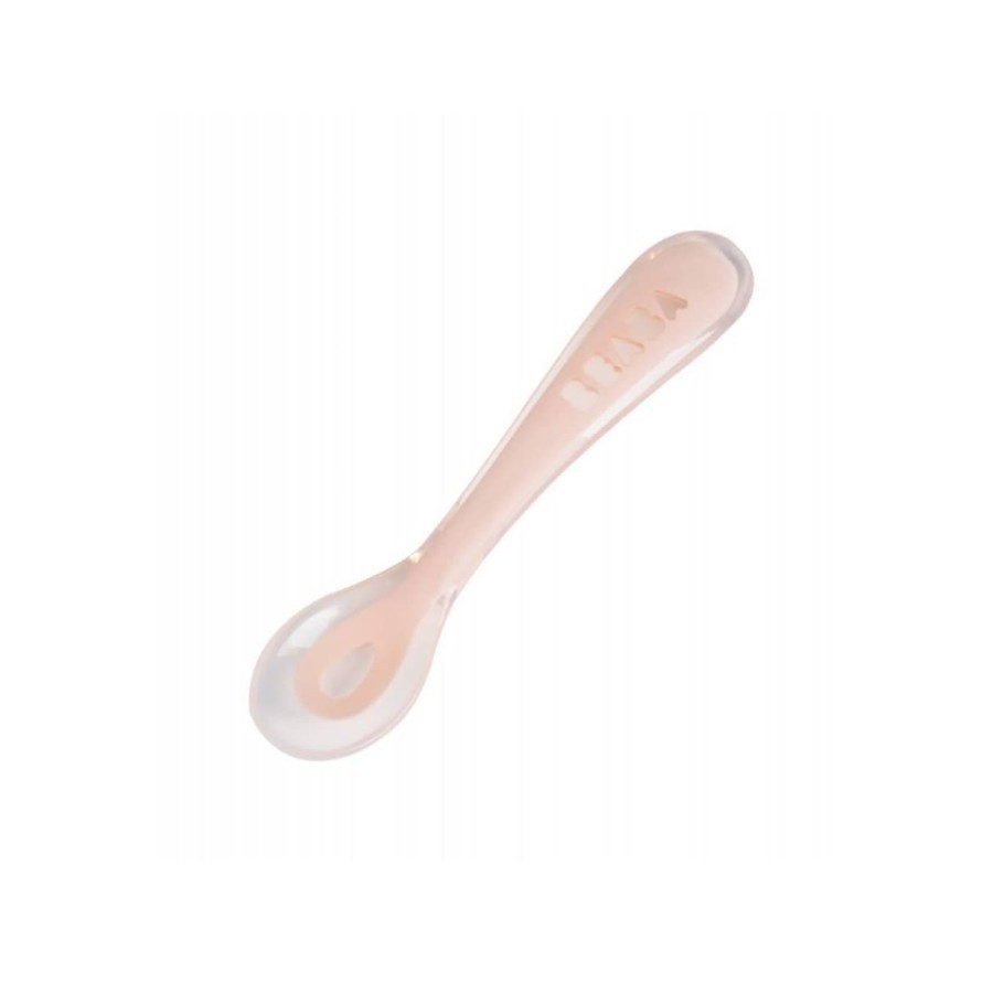 Beaba 2nd Age Spoon Silicone Sendok Makan Silicone Traveling