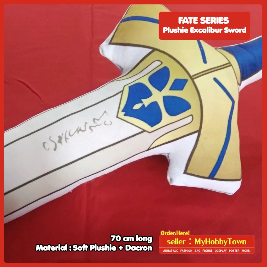 Bantal Anime Plushie Pedang Fate Excalibur Sword