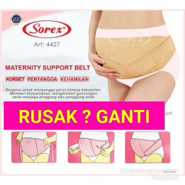 SOREX Korset Penyangga Kehamilan Korset Hamil 4427 Stagen Wanita Ibu Hamil Sorex Maternity Corset Support Belt 4427 - Sabuk Hamil - Hitam SABUK HAMIL MATERNITY BELT SABUK HAMIL MURAH KORSET HAMIL SABUK HAMIL BELT HAMIL GURITA HAMIL SOREX