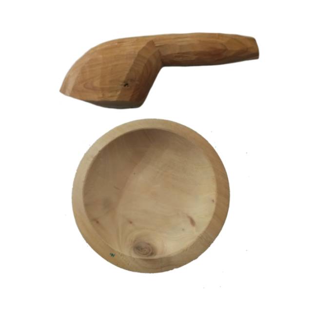 COBEK KAYU ULEKAN KAYU COET KAYU DIAMETER 18CM - 20CM - 22CM