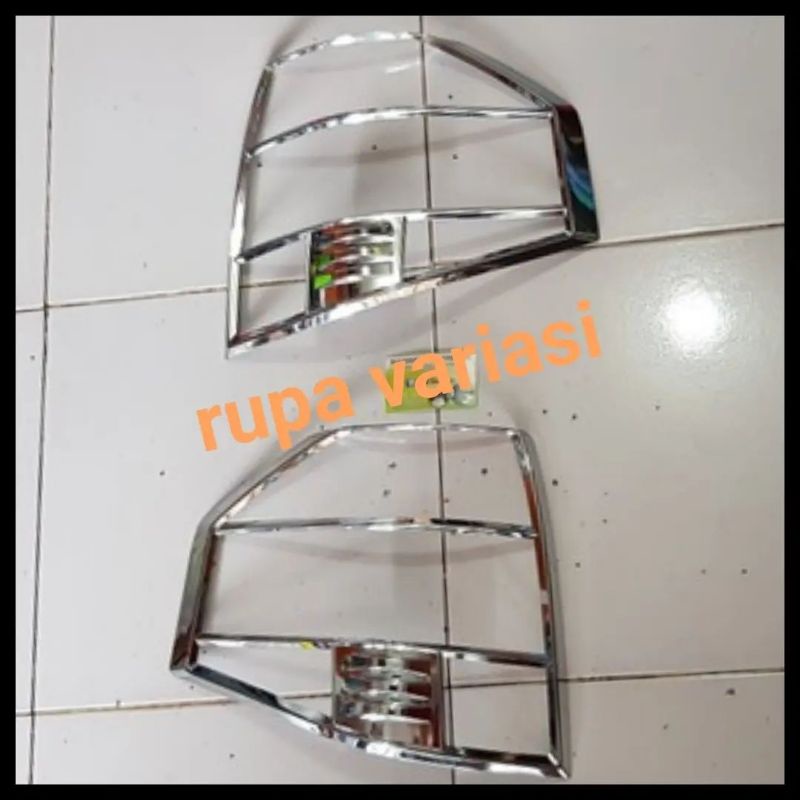 cover garnis depan + belakang lampu stop mobil Suzuki APV ARENA avp chrome crome tempel