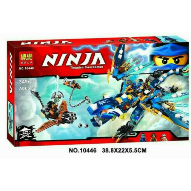 LEGO BELA 10446 NINJAGO JAY'S ELEMENTAL DRAGON