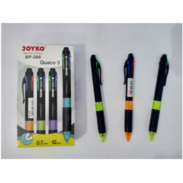 

TERBARU Pulpen Joyko JOYKO QUACO 3 BP-288 - 4 Warna