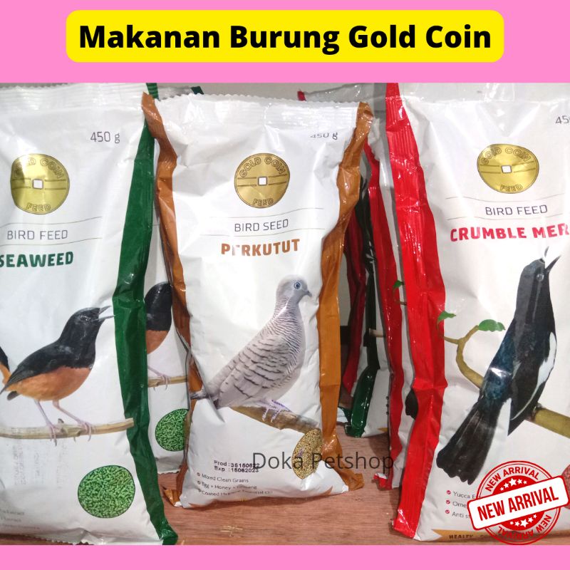 Makanan Burung Gold Coin 450 Gr Murai Perkutut