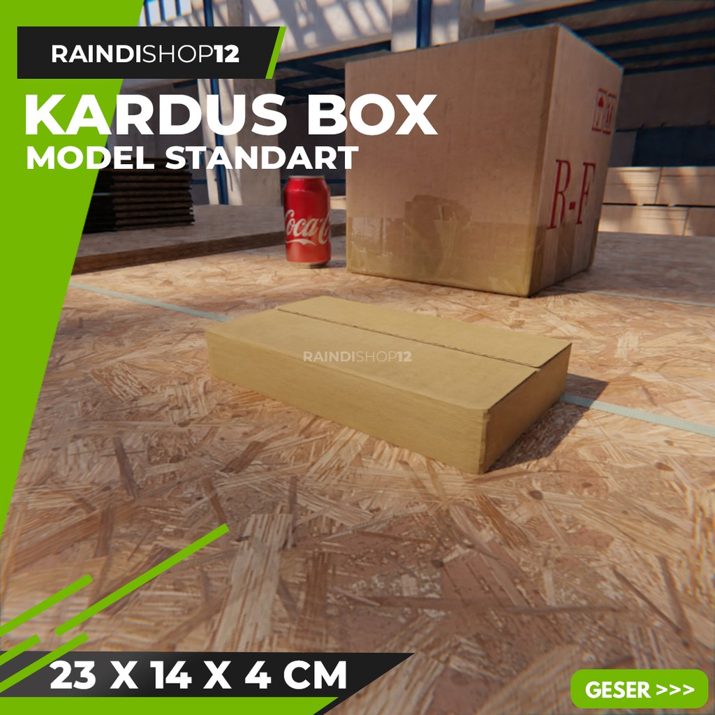 

BOX 23 X 14 X 4 CM KARDUS KOTAK KEMASAN PACKAGING KADO POLOS