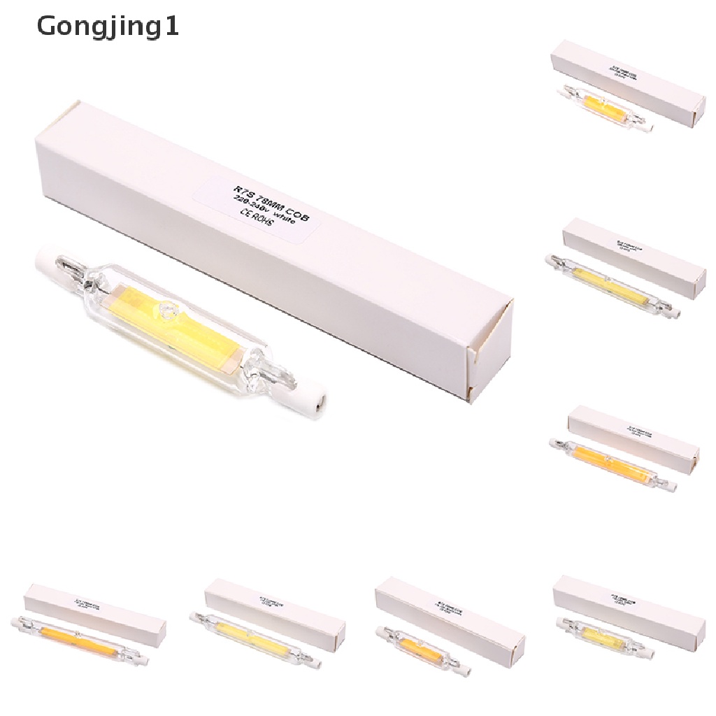 Gongjing1 1pc R7S Lampu Bohlam LED COB 78mm / 118mm Untuk Halogen