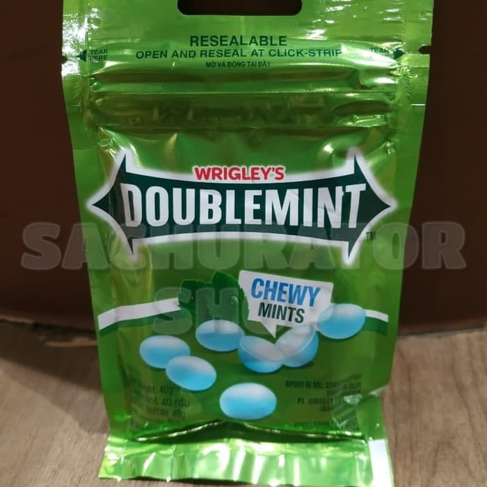 

Permen Wrigley Wrigleys Wrigley's Doublemint Mint Mints Candy 40 gr