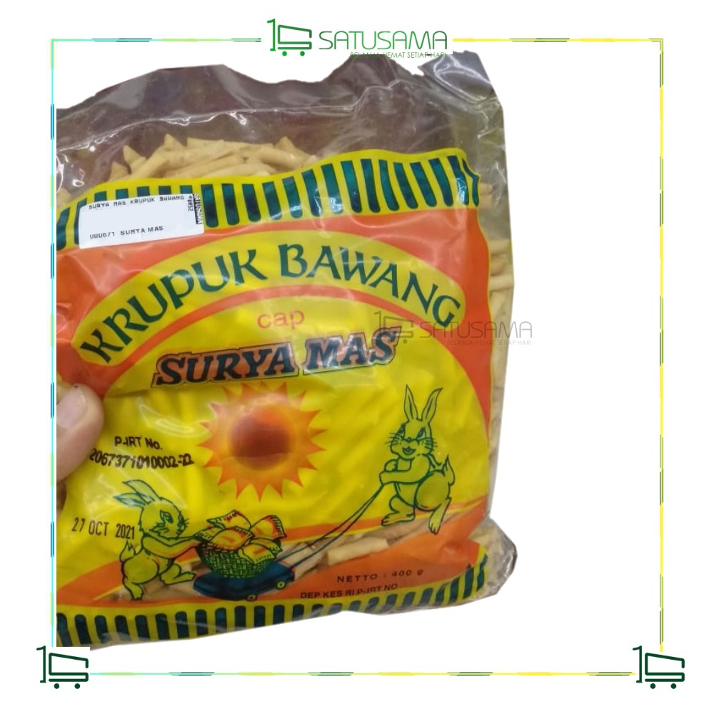 

Surya Mas Kerupuk Bawang 400gr / satusama