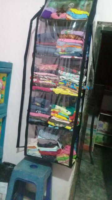 Rak Gantung Organizer Set 3in1 Rak Tas,sepatu,jilbab+hanger Besi Banner Karakter 1 Kg
