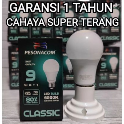 PESONACOM BOHLAM LED 7 Watt 9 Watt 12 Watt 15 Watt 18 Watt 23 Watt SNI Lampu Bohlam Led 7 W 9W 12 W 15 W 18 W 23 W 7w 9w 12w 18w 23w Classic Garansi