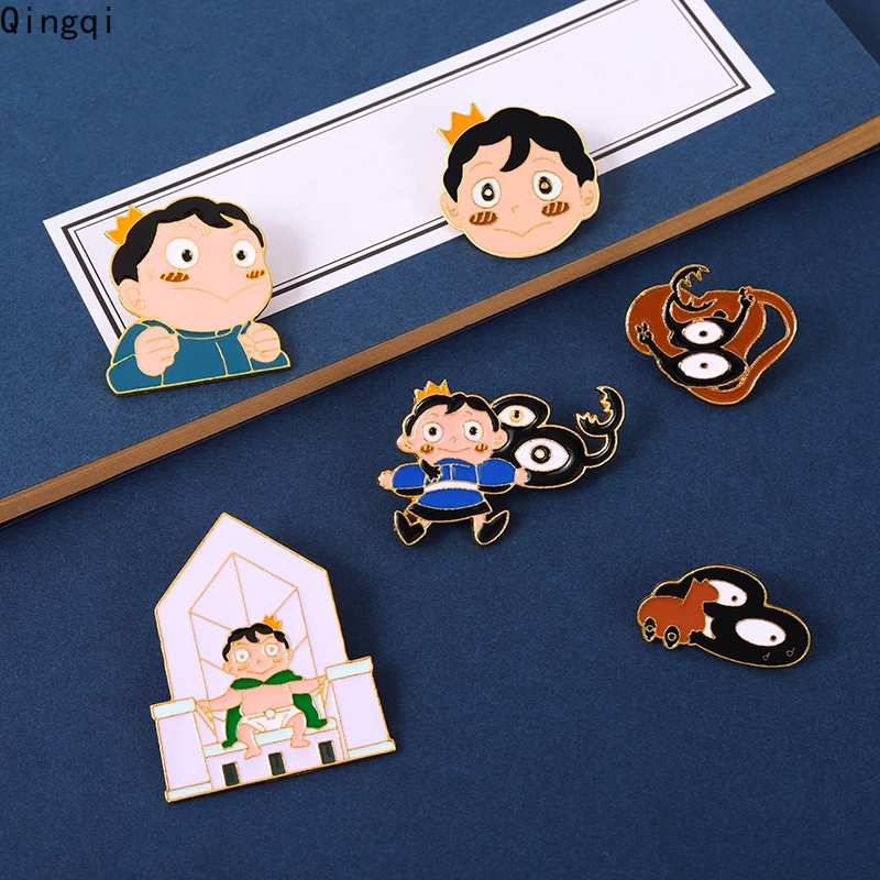 Bros Pin Enamel Desain Anime King Of Ranking Little Prince Of Giant Untuk Anak