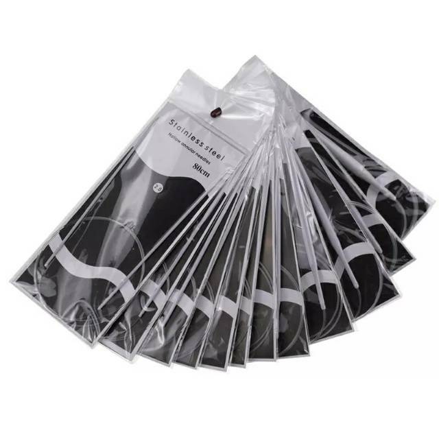 circular knitting needle/ jarum knit bahan stainless steel 11pcs/set