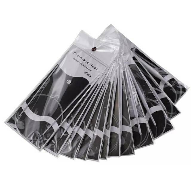 circular knitting needle/ jarum knit bahan stainless steel 11pcs/set