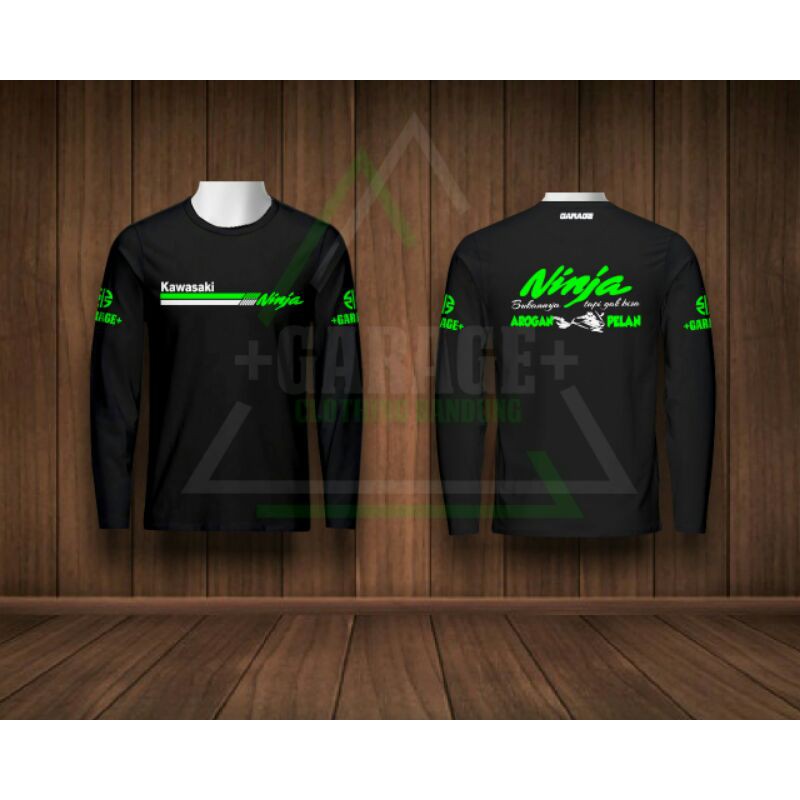 Baju Kaos t-shirt kawasaki ninja lengan panjang arogan 250