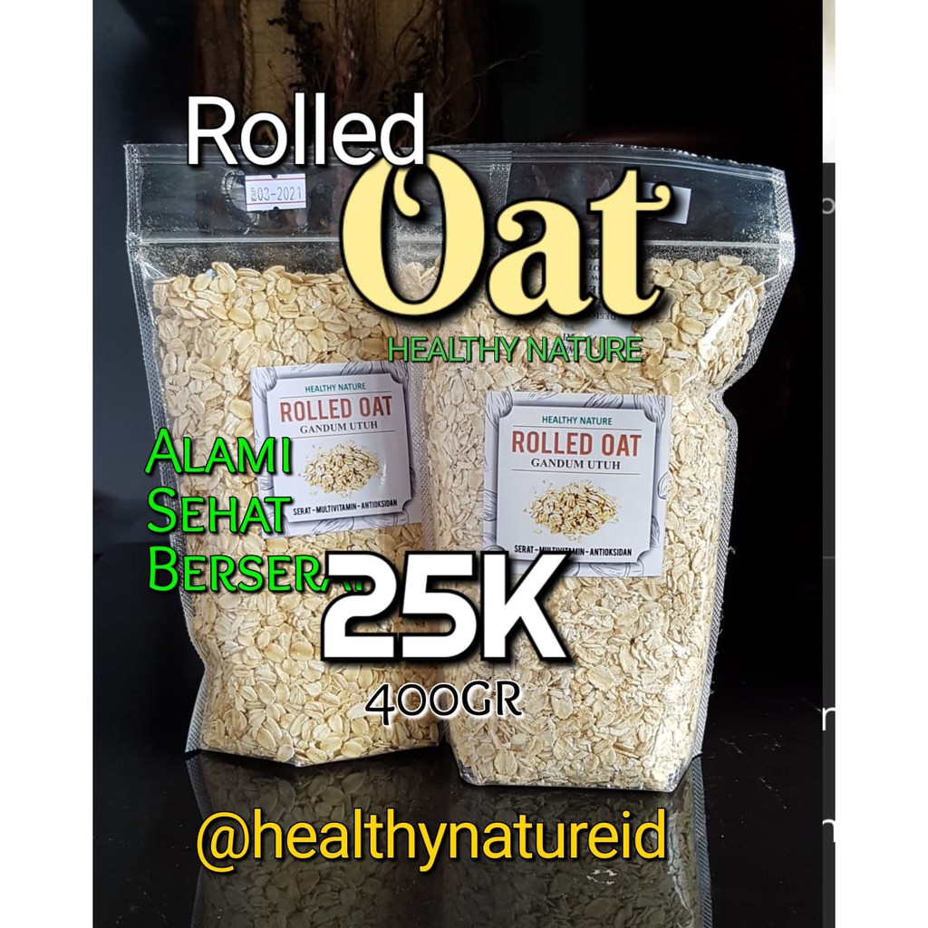 

Rolled oat || Oatmeal gandum Premium Original