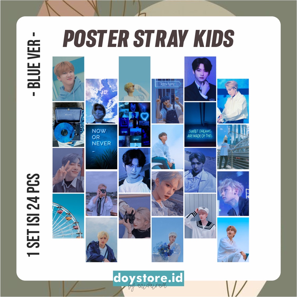 [BACA DESKRIPSI] Poster Aesthetic STRAY KIDS | Poster Dinding Aesthetic Murah A6 A5 A4