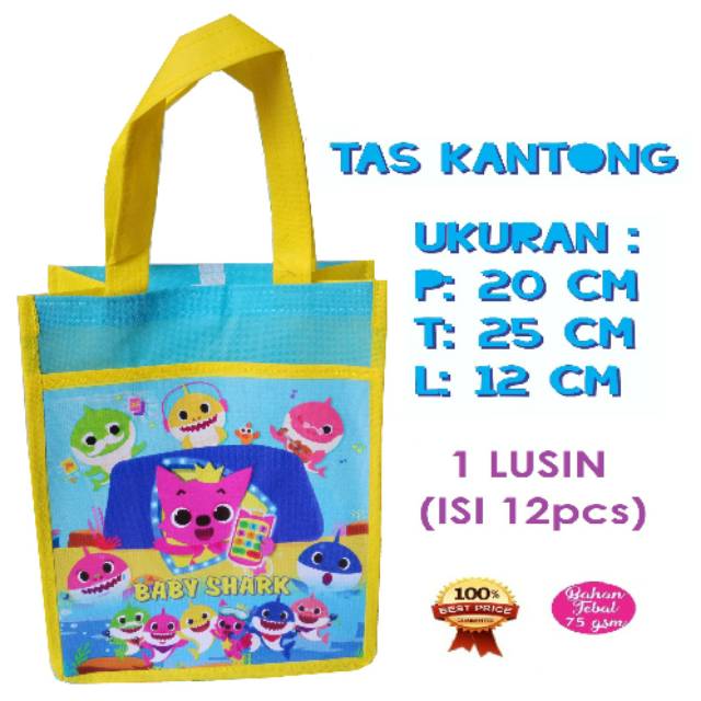 

TAS ULTAH BABYSHARK GOODIEBAG KARAKTER KARTUN MODEL KANTONG