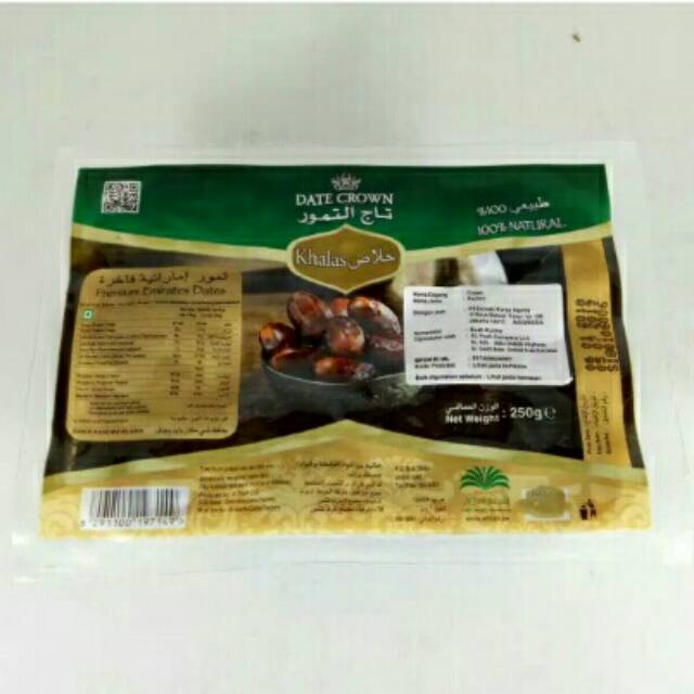 

Kurma Premium Khalas Date Crown Khalas 250gr