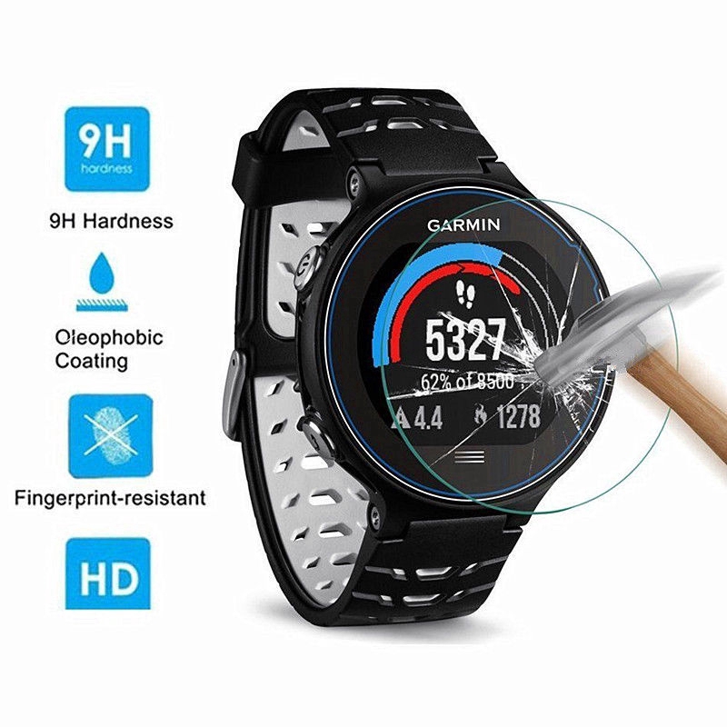 Pelindung Layar Tempered Glass 9H untuk Garmin Forerunner 225 / 230 / 235 / 620 / 630 HR