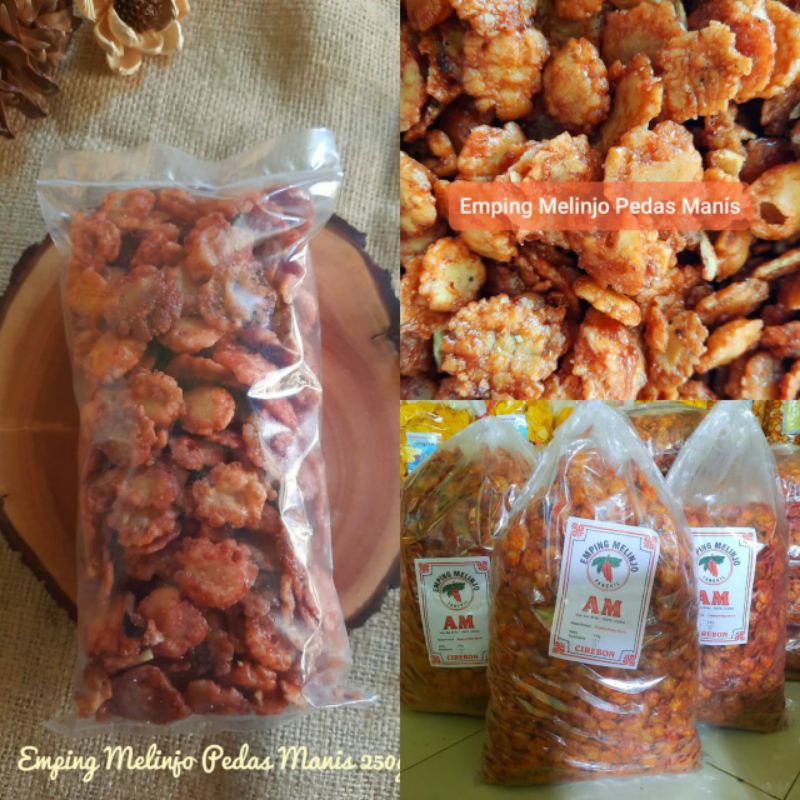 

Emping mlinjo Pedas Manis 250gr/snack kiloan