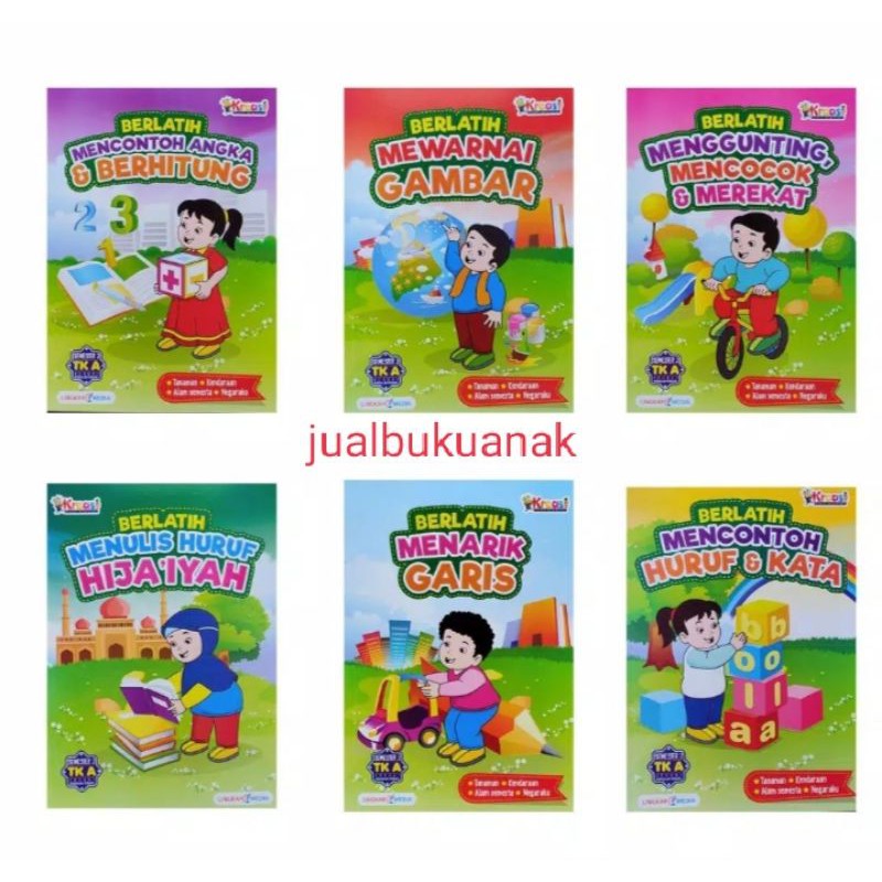 Paket 6 Buku--Buku Kreasi Semester 2 TK A