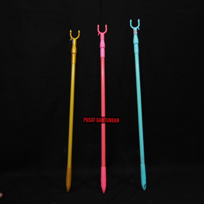 Tongkat / Sodokan / Galah Hanger Gantungan Baju Display Toko | Plastik