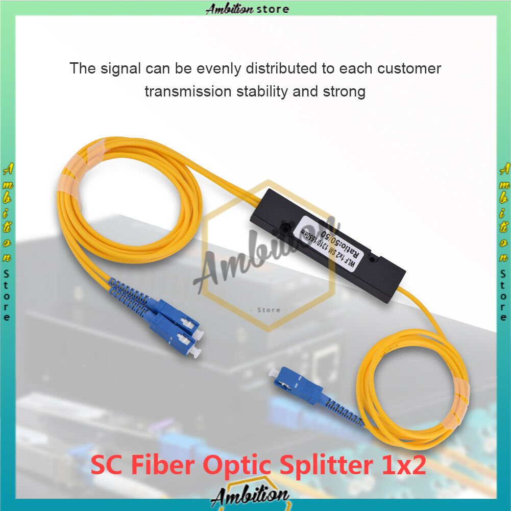 1/2 FTTH Fiber Splitter Cable SC Fiber Splitter Optical cable