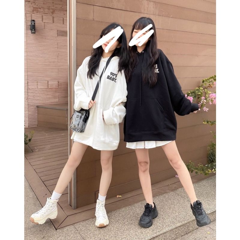 Jacket Hoodie BABY Girl 90'S Oversize (6XL 5XL 4XL 3XL 2XL XL L M S Cek Deskripsi) Jaket Jumper Korean Style Jumbo Oversize Hitam Putih Urban Style Ulzzang Tumblr