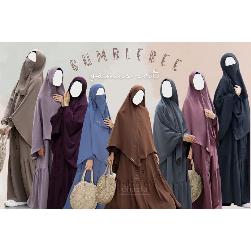 Gamis Bumble Bee Gamis Butterfly ori shazfa | Gamis Syari Terbaru Gamis Set Murah | Gamis shazfa | g