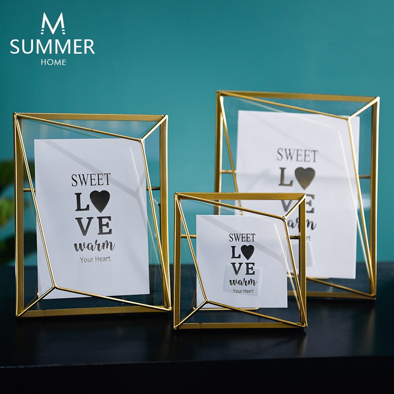 Modern minimalis bingkai foto hiasan ornamen meja kreatif ru