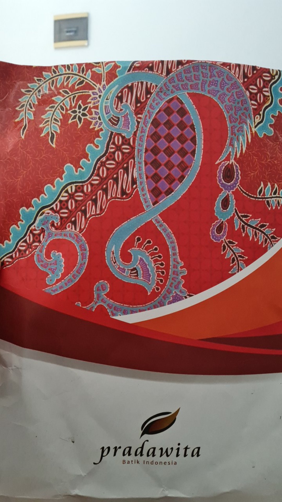 Pradawita Batik Kemeja Slim Fit Aster 4b-merah