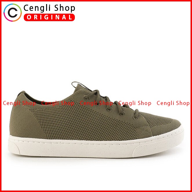 SEPATU SNEAKER HUSH PUPPIES PRIA ORIGINAL CASUAL KETS ASLI HIJAU HM052