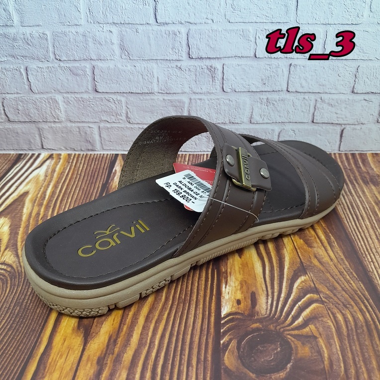 Sandal Pria Carvil Terbaru Aldoba 02 Ori 38-44 Sandal Kasual Cowok