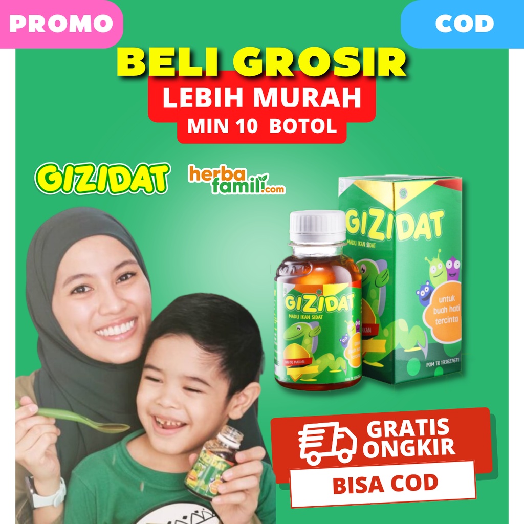 GROSIR GIZIDAT 100% ORIGINAL | Ori Official Store Asli Ampuh Menambah Nafsu Makan Anak GIZIDAT