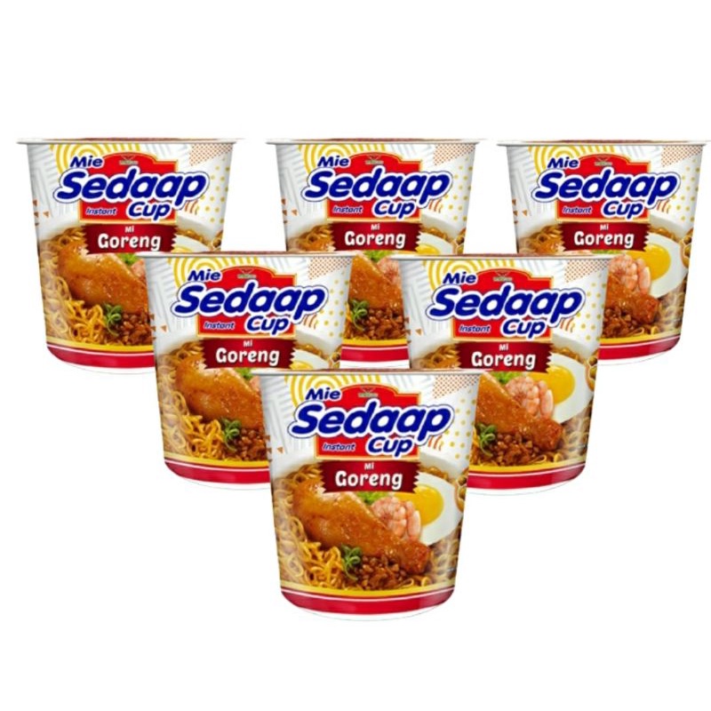 

Mie Sedaap Cup Goreng Mi Instant Goreng 81gr Paket Isi 6 Pcs