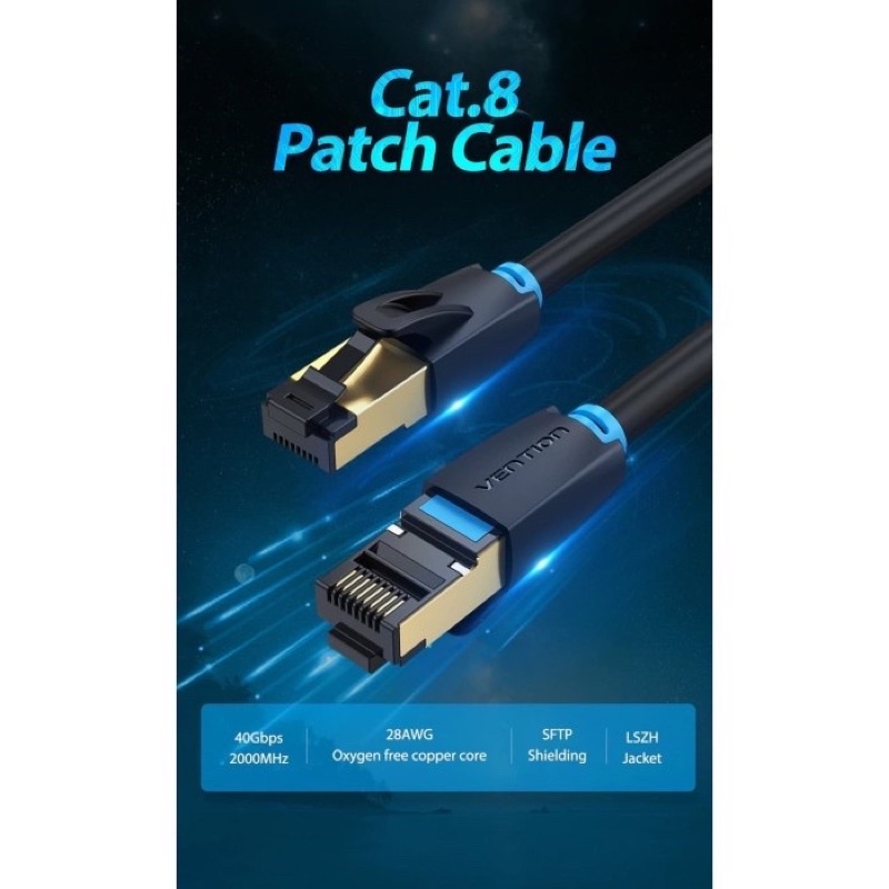 kabel lan rj45 cat 8 vention 15 meter- ika