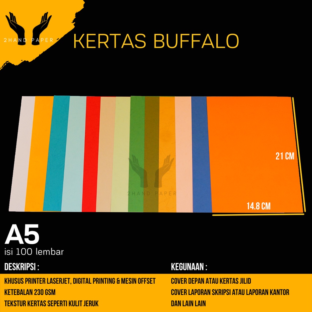

Kertas Buffalo A5 isi 100 lembar / Karton Buffalo A5