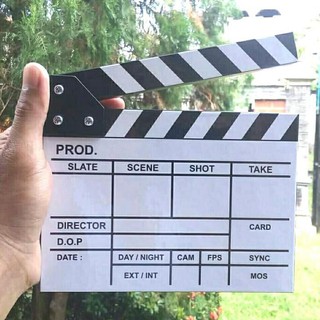 [BISA BAYAR DITEMPAT] Clapper Board Cinema Ukuran Medium 17,5x15cm - Movie Slate