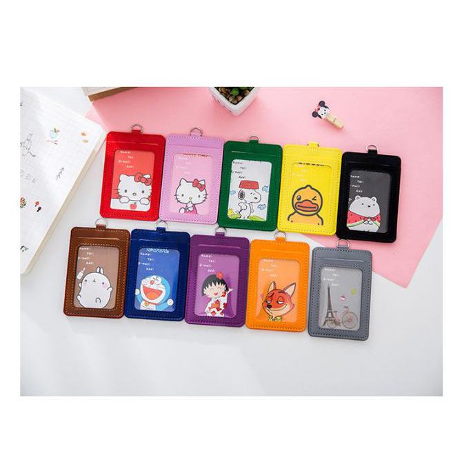 

2 NAME TAG KULIT PU. GANTUNGAN ID CARD, KALUNG ID CARD WATERPROOF