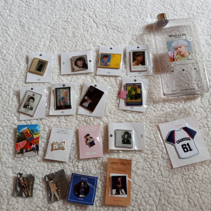 exo chanyeol official goods pin/wappen badge