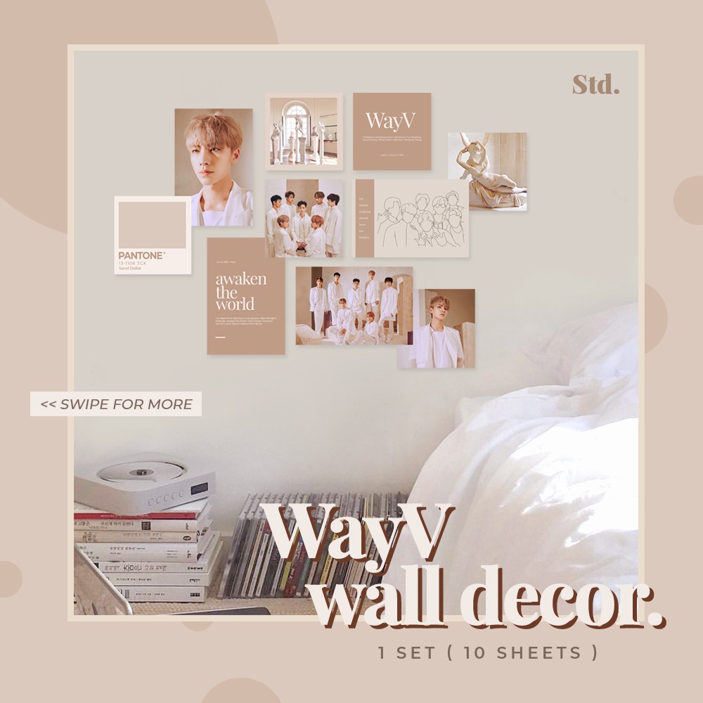 WAYV Wall Decor Kpop Poster hiasan  dinding aesthetic  WAYV Wall Decor Kpop Poster hiasan  dinding aesthetic