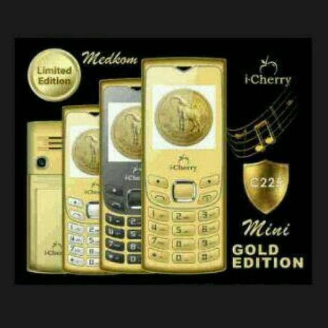 Handphone mini ICHERRY C225~GOLD SPECIAL EDITION#BEST SELLER
