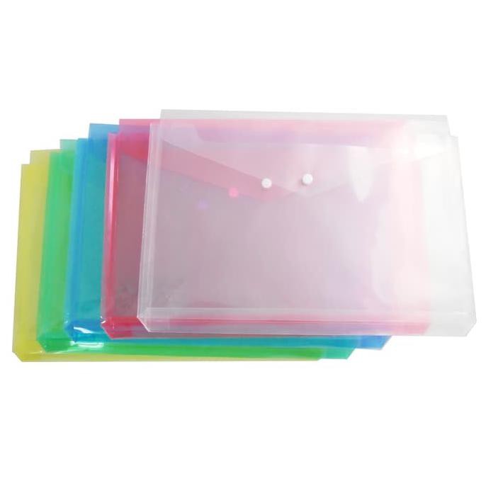 

HOT SALE Map plastik kancing/ map kancing punggung Folio Folder One - Merah Terjamin