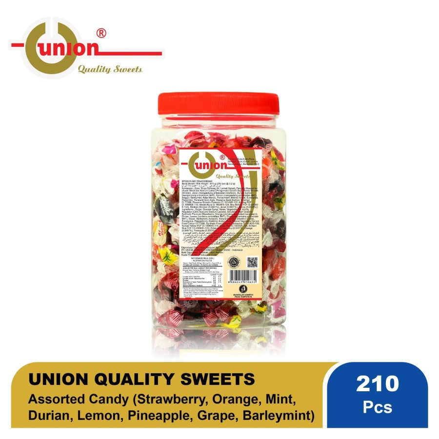 

Permen Union Assorted Ples 670 gram