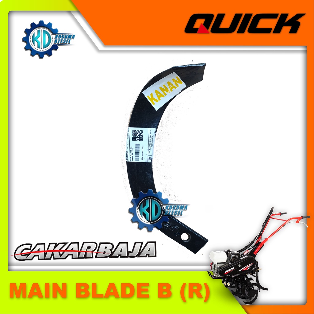MAIN BLADE B (R), CAKAR BAJA (SP) - PISAU ROTARY B CAKAR BAJA - KANAN -  BLADE B KANAN CAKAR BAJA