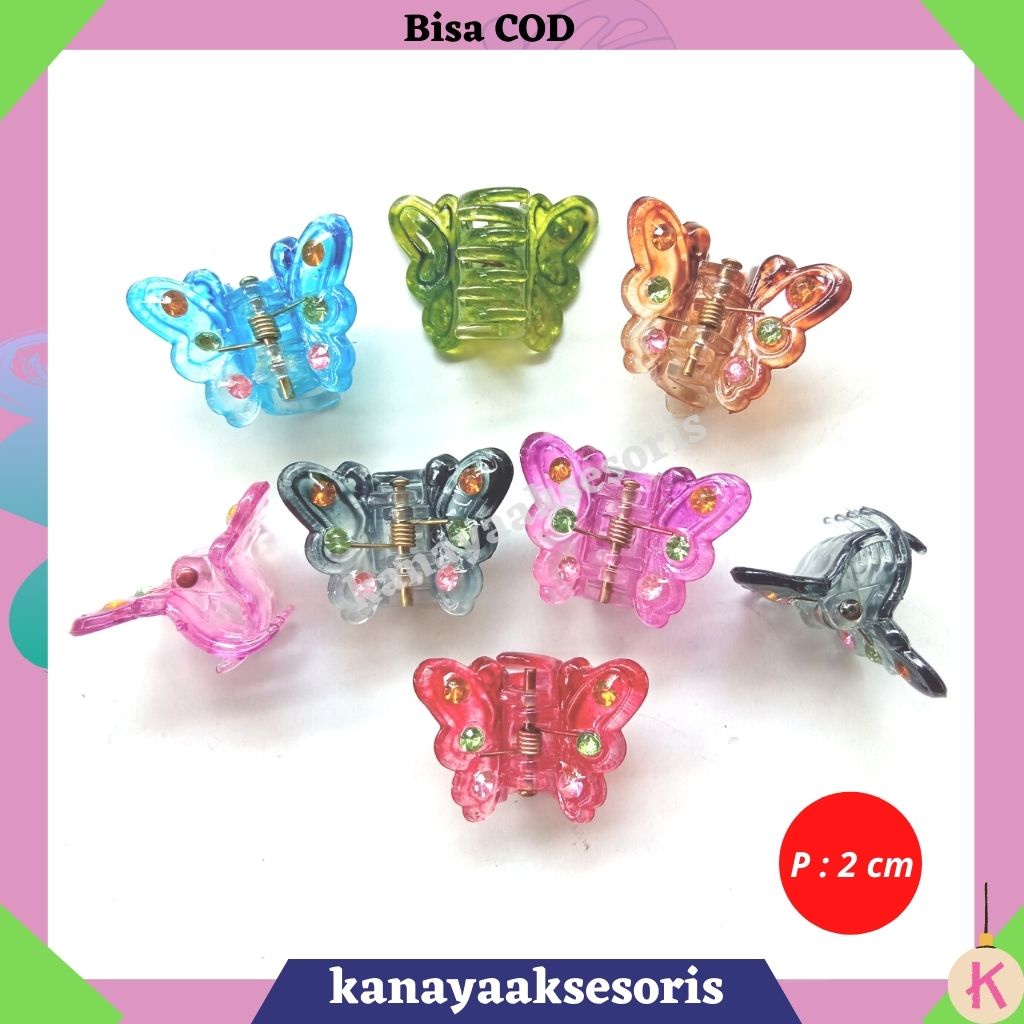 JEDAI PONI/ JEDAI MOTIF KUPU-KUPU/ JEDAI IARAKTER KUPU-KUPU/ JEDAI PONI 2CM