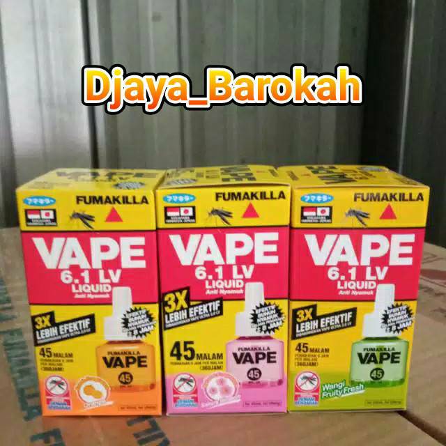 Cek variasi,refill vape cld, Refill fumakilla 45 malam, refill fumakilla obat nyamuk liquid 90 malam