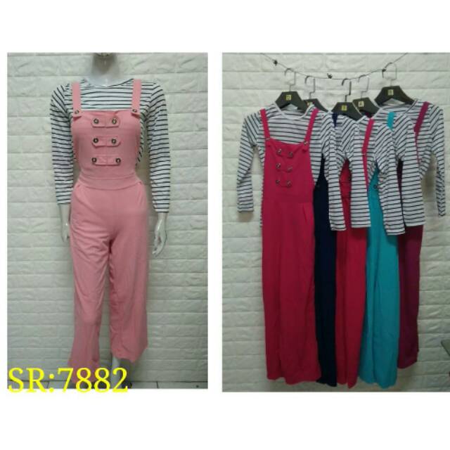 Overall celana kulot ( termasuk dalaman )
