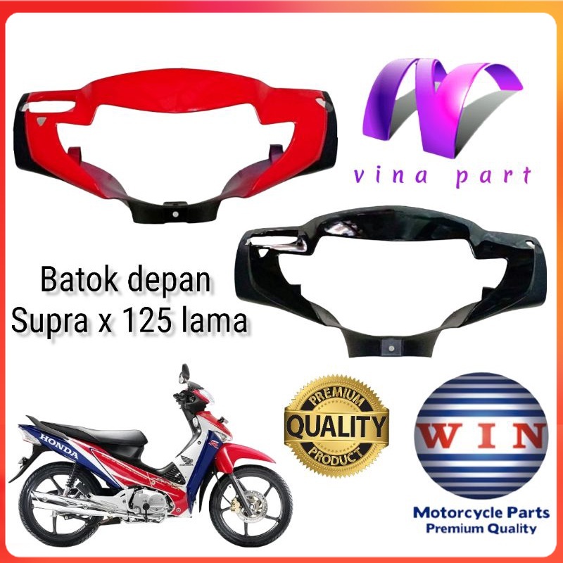 batok depan belakang supra x 125 lama 2005 2006 hitam atau merah merk win ktm