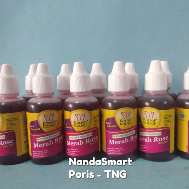 

Pewarna merah rose 30ml cap koepoe-koepoe